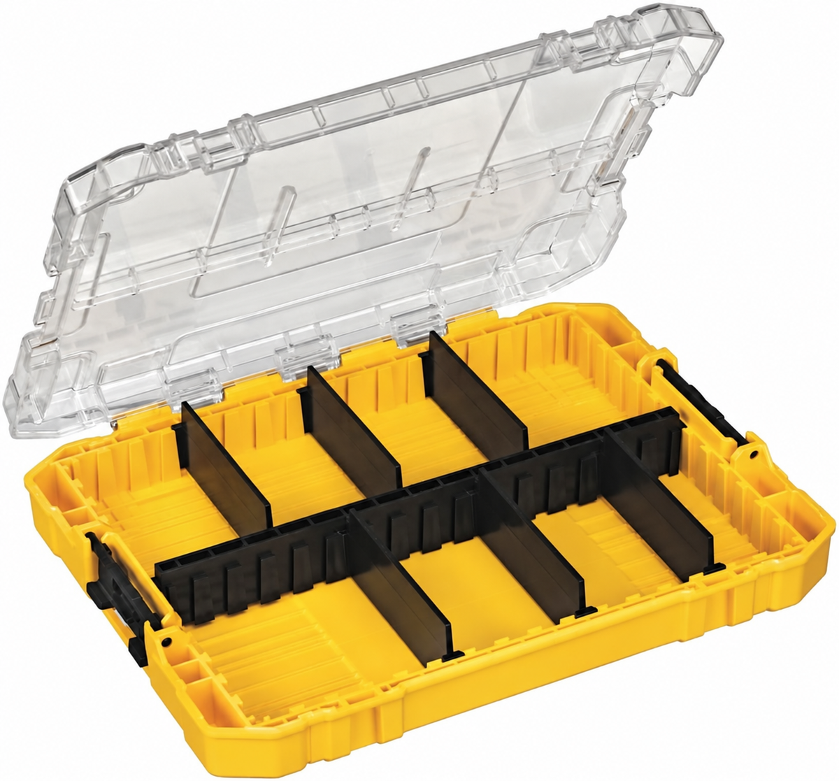 8-Compartment Connectable Accessory Storage Case with Clear Lid - view 2
