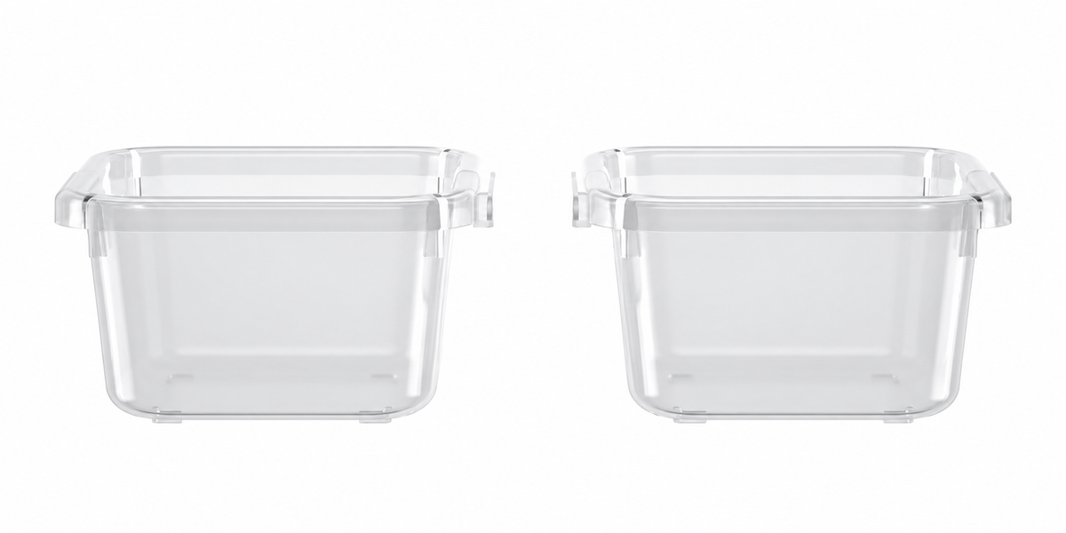 28-Piece Clear Connectable Drawer Organizer Tray Set in Five Sizes - view 2