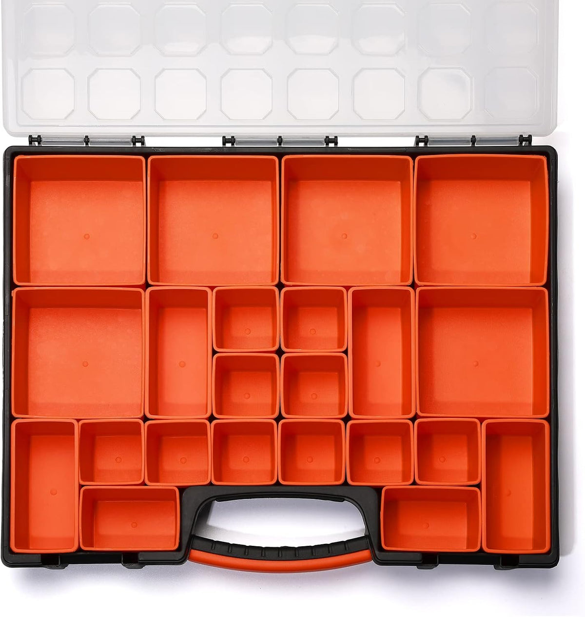 Two Portable Parts Organizer Cases with 44 Removable Bins - view 2