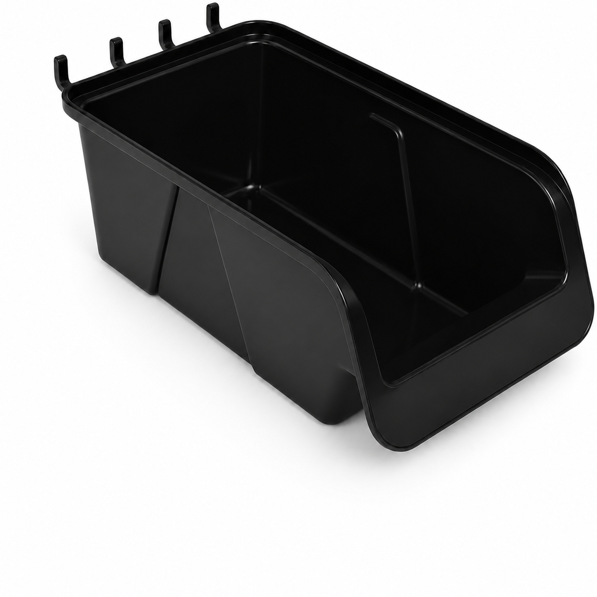 12-Piece Black Pegboard Storage Bin Set in Two Sizes - view 2