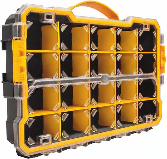 20-Compartment Portable Parts Organizer with Removable Dividers
