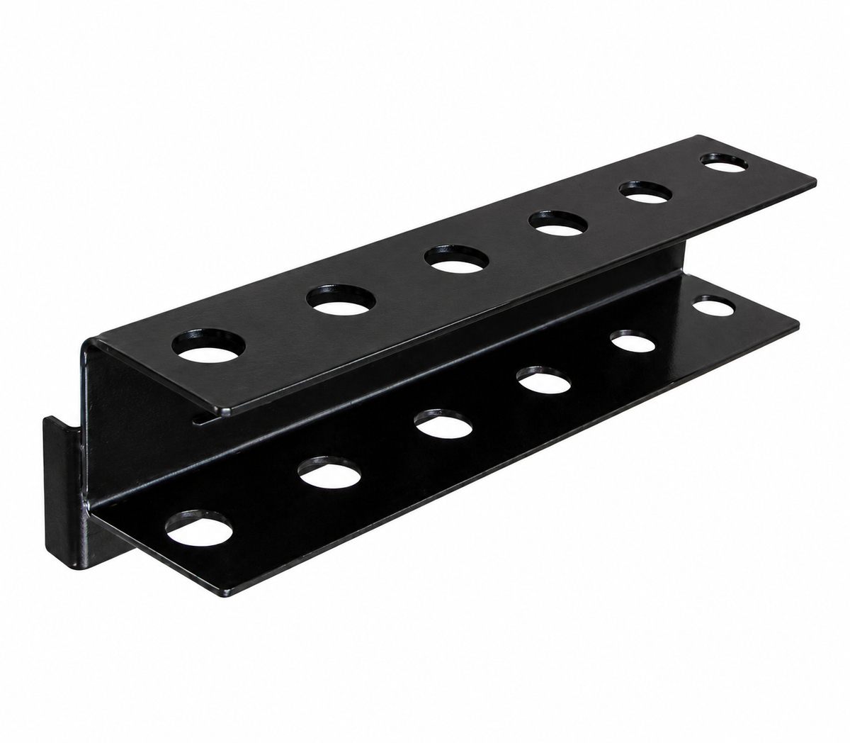Black Steel Six-Tool Holder for Slotted Pegboard - view 2