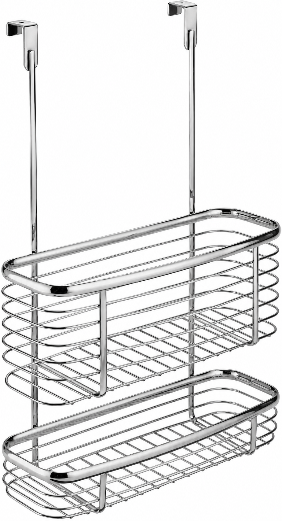 Chrome-Plated Steel Two-Tier Over-Cabinet Storage Basket - view 2