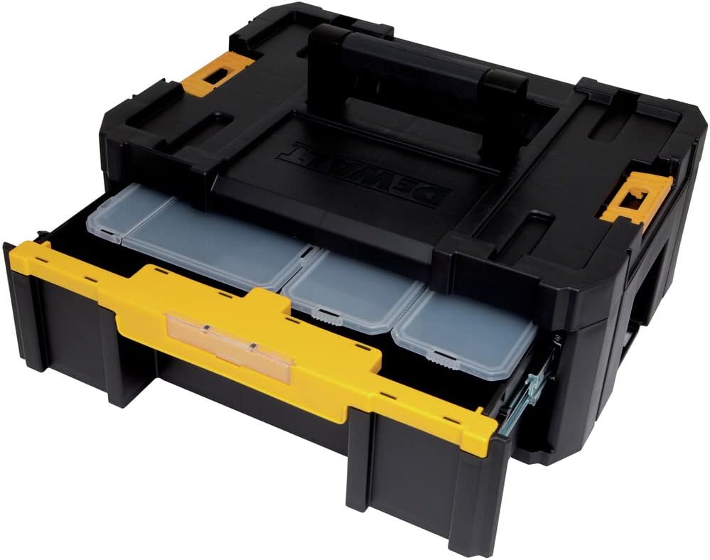 Stackable Single Deep-Drawer Organizer with Covered Removable Cups - view 2