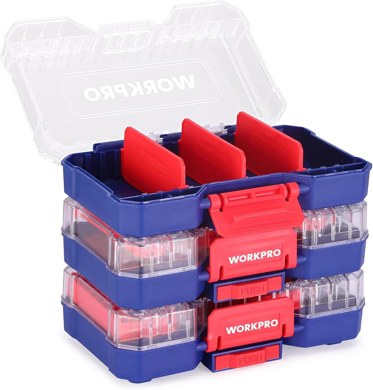Stackable Parts Organizer Set, 3-Piece